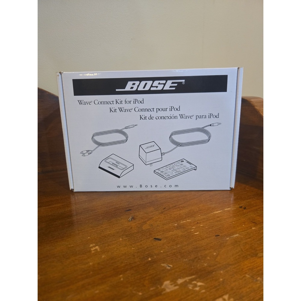 BOSE Wave Connect Kit for iPod 347759-0010 WMS-WRII 120V NIB COMPLETE Remote